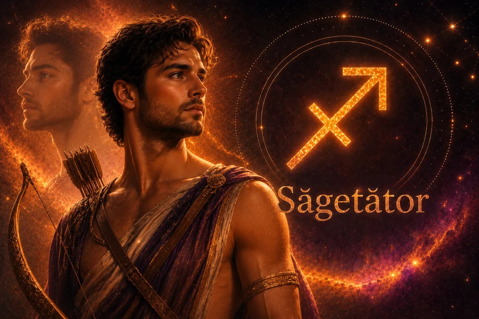 Imagine masculina pentru horoscop Săgetător